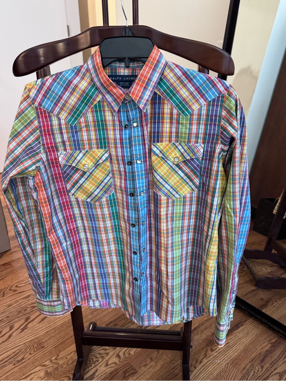Ralph Lauren Button up w/ Western Buttons Sz 8. Perfect Condition